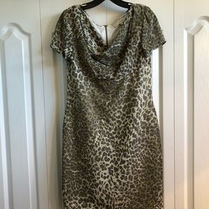 Emanuel Ungaro silk animal print dress
